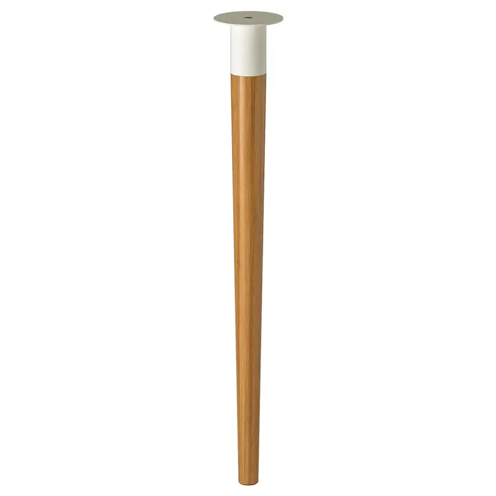 Письменный стол - IKEA ANFALLARE/HILVER, 140х65 см, бамбук/белый, АНФАЛЛАРЕ/ХИЛВЕР ИКЕА