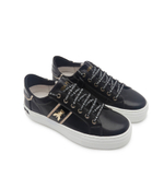 Кожаные кроссовки Patrizia Pepe - черный(PPJ682)