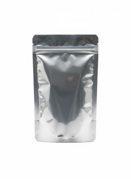 Металлизированный дой-пак 170х265 мм с Zip-lock (серебро)