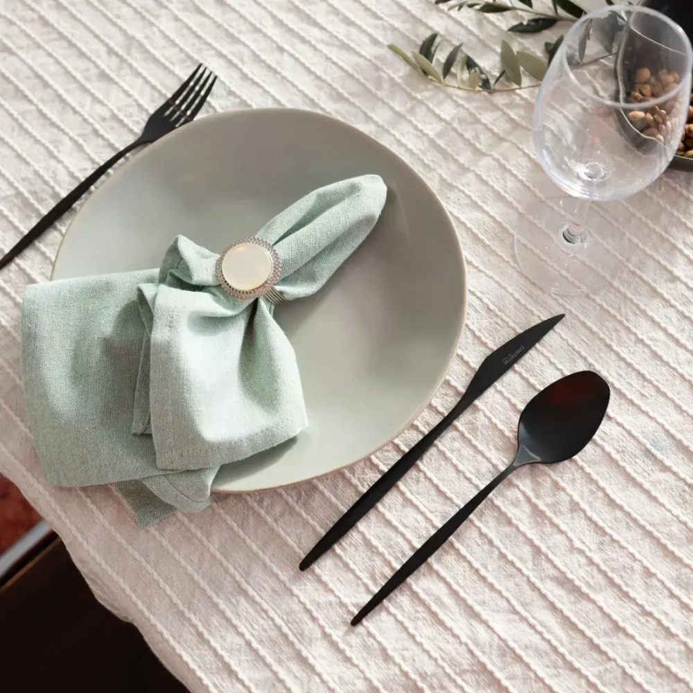 Набор столовых приборов 24 предмета на 6 персон Cristema Rabat черный