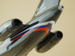 Модель самолета Ту-134 УБЛ (М1:100, ВМФ России, RF-12037, 54)