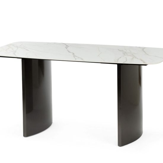 Обеденный стол Geometry 160х80 ножки стальные, керамическая столешница