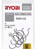 Крючок офсетный рыболовный RWH-05 №3/0 ( упк по 5шт)
