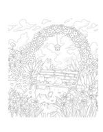 Sunlight of a spring day. Coloring Book