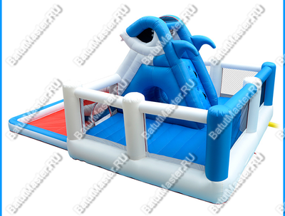 Коммерческий надувной батут "Море счастья" 6,3*4,8*3 м