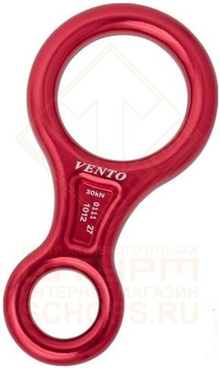 Спусковое устройство Vento Восьмерка классическая, дюраль, Red
