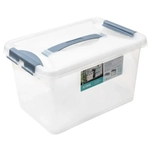 Контейнер с защелками и ручкой 10л Клик прозрачный С274ПРО