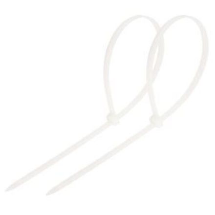 Хомут-стяжка кабельная нейлоновая REXANT 450 x4,8мм, белая, упаковка 100 шт.