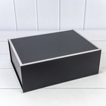 Коробка сборная 30.6х23х11 см на магнитах (Черный)