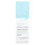 Cosmedica Skincare, Увлажняющий и тонизирующий тоник для лица, розовая вода + гамамелис, 4 унции (120 мл)