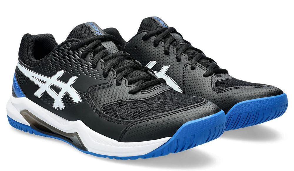Мужские кроссовки теннисные Asics Gel-Dedicate 8 - black/tuna blue