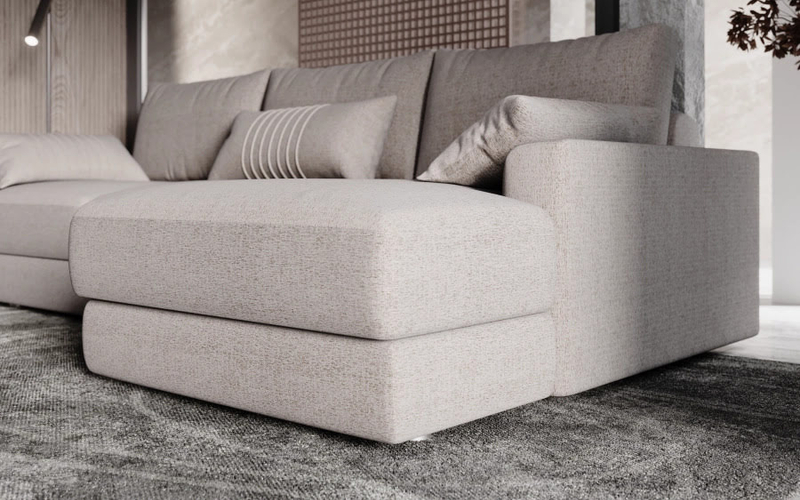 Угловой диван-кровать Ричард с оттоманкой