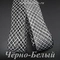 Регилин с белой нитью, черный, ширина 4,5 см