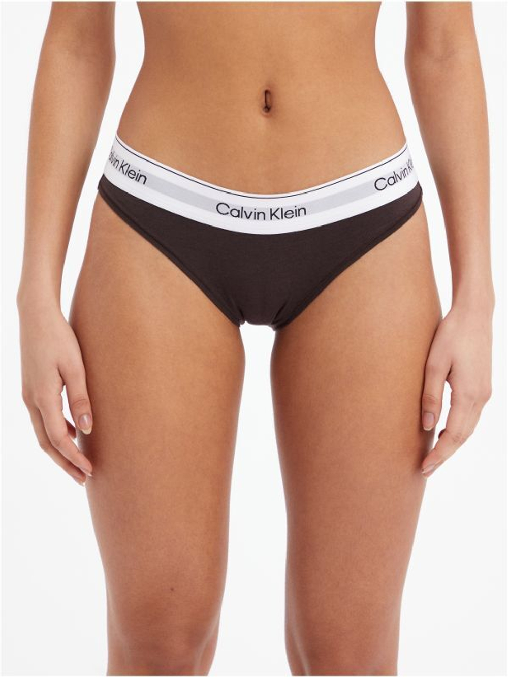 Majtki Calvin Klein Bikini 1P - Коричневый