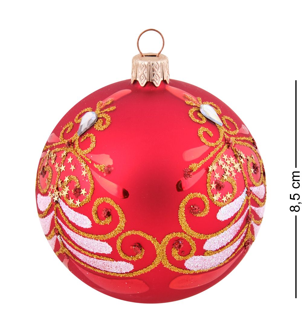 Элита НФШ-1546/2 Ел.украшение Шар «Праздничная ёлка» 85 мм