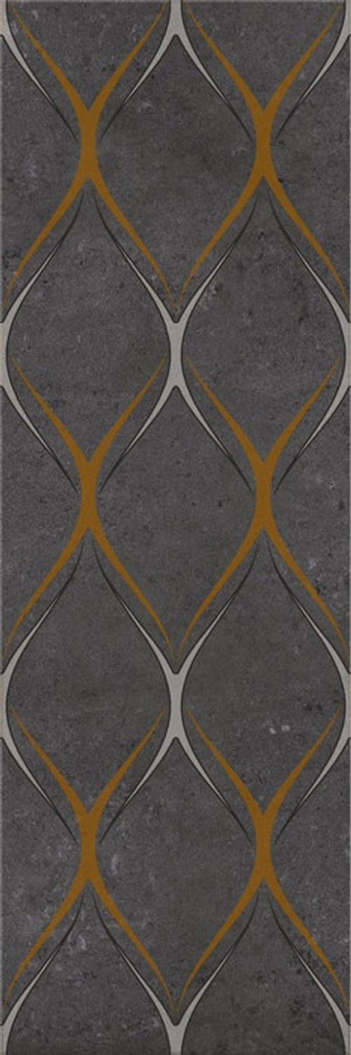 Silvia black decor 03 300х900 (1-й сорт) Декор