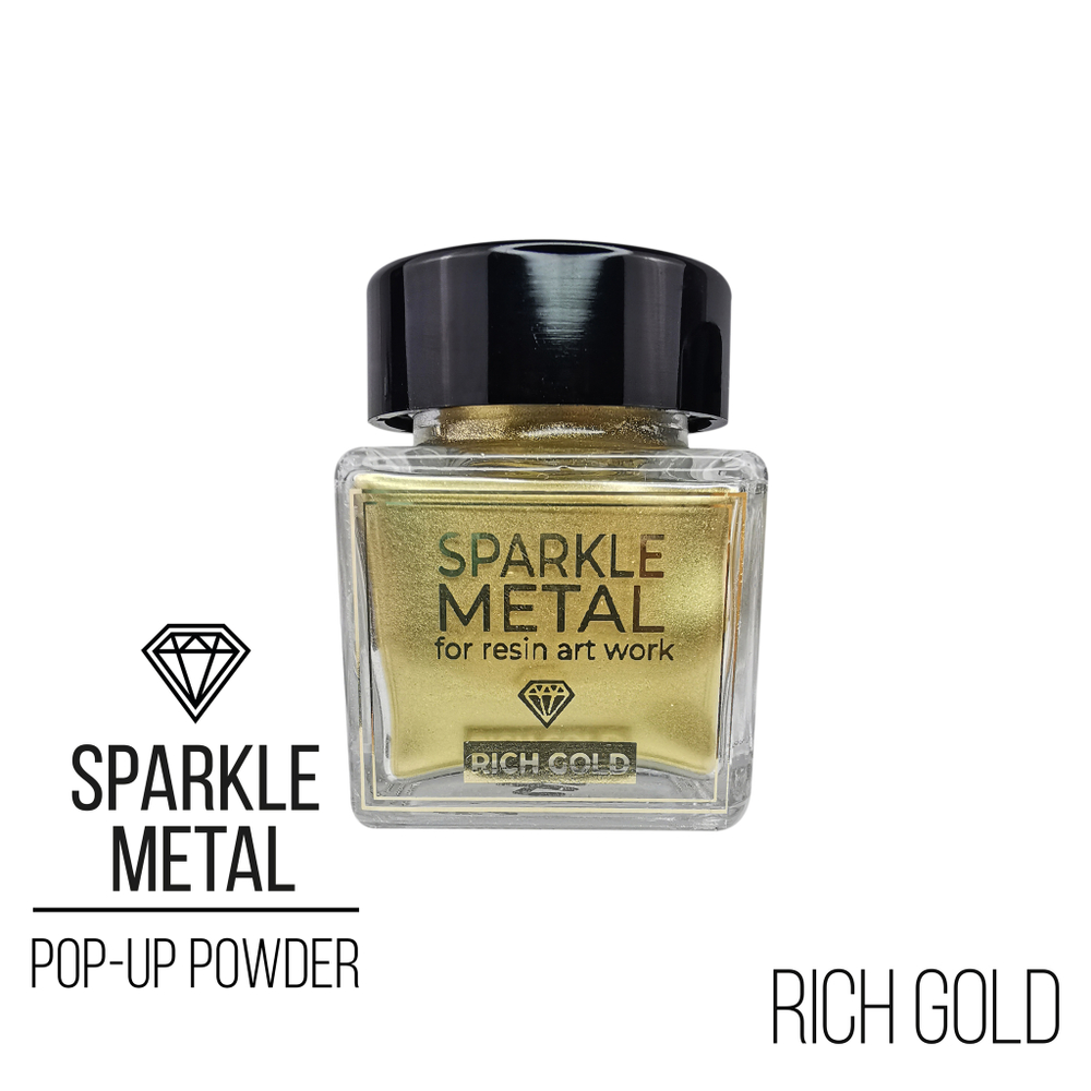 Всплывающий порошок Sparkle Metal RichGold, 30гр