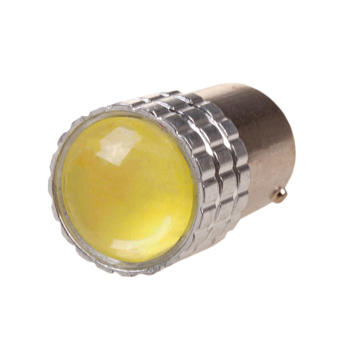 Лампа светодиодная S25 (P21W) 12V 1 COB диод BA15s 1-конт Белая 2 шт. SKYWAY