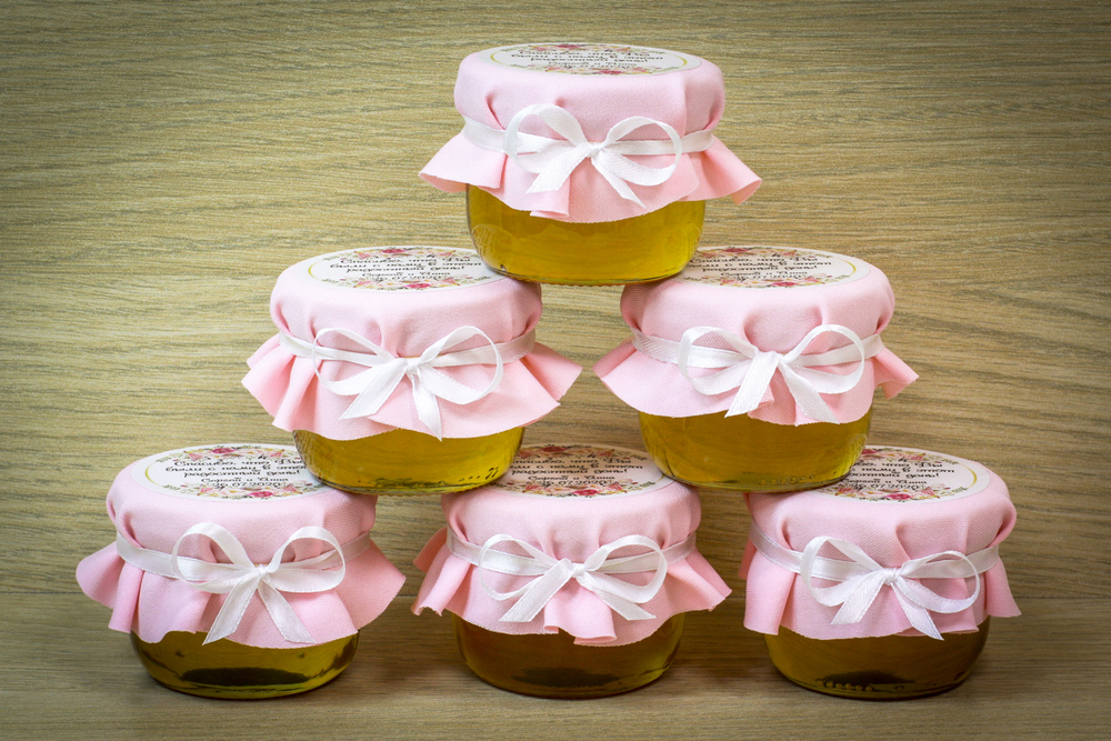 Бонбоньерка с медом на свадьбу, 110 грамм