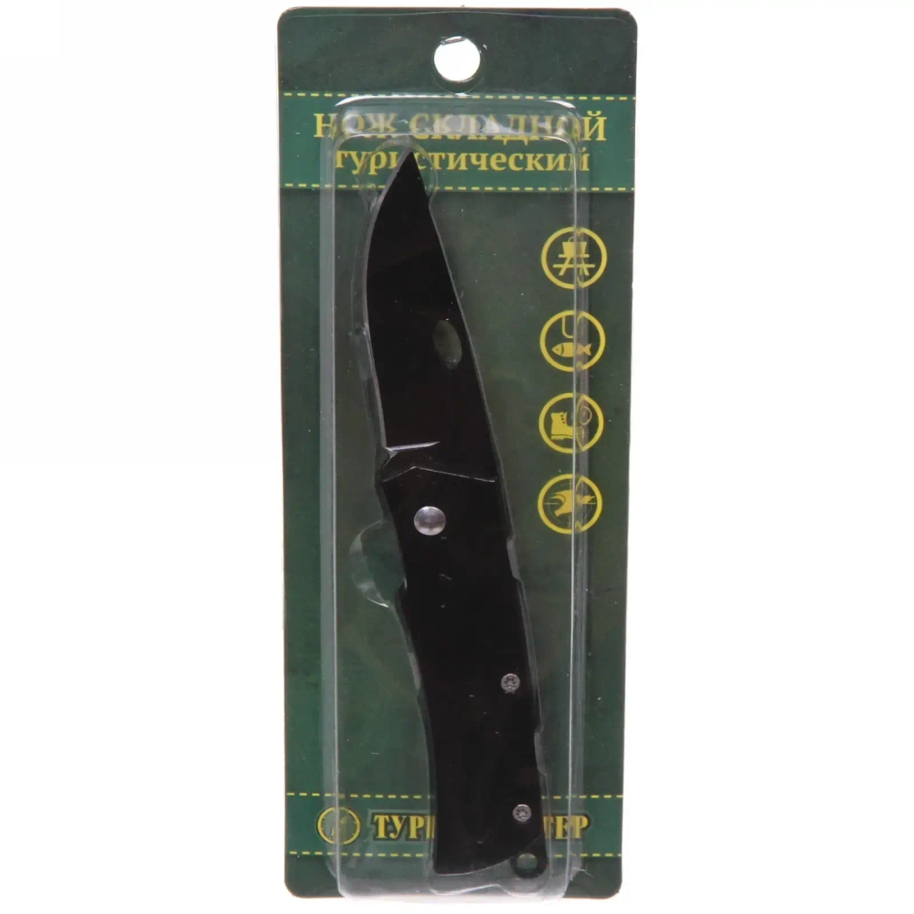 Нож универсальный ТУРИСТМАСТЕР, складной 15.5 см, блистер 872