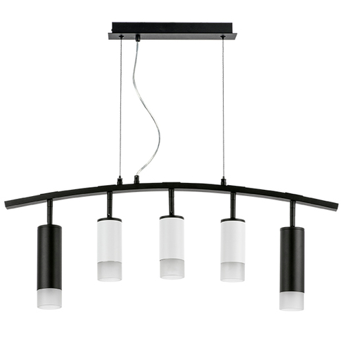 LR7358723631 Люстра RULLO 5х50W GU10 ЧЕРНЫЙ/БЕЛЫЙ (571735+214436-3+214487-2+202431-5)