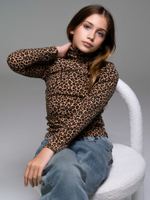 Водолазка/Леопардовый/LRTT-254/00-0030741/140