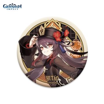 Значок Liyue Harbour Character Can Badge Hutao 6974096531004