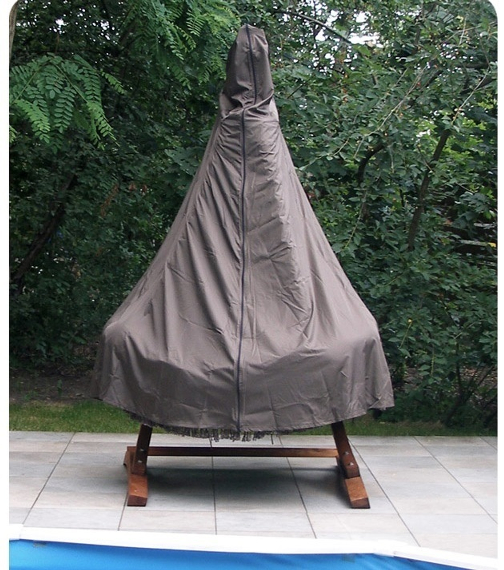 Подвесное кресло CARTAGENA + деревянный каркас CORSAс подушкой