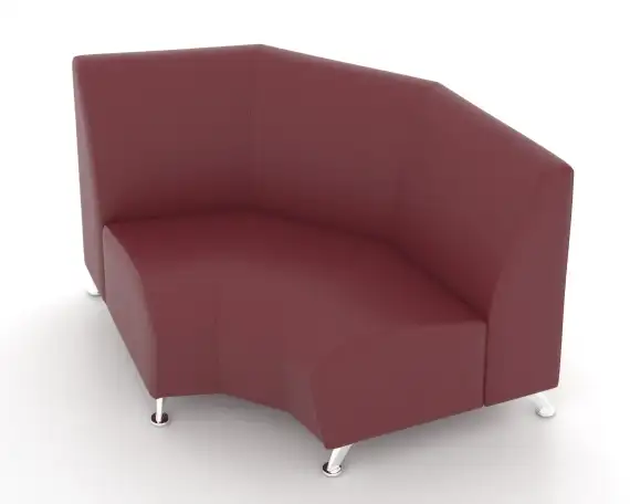 Угловой радиусный модуль Интер Хром