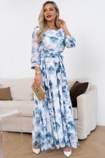 Платье Марго (белый/цветы) Р11-1245/5 Nikol