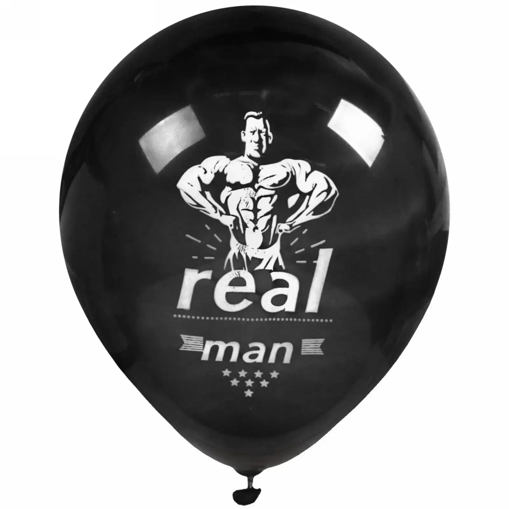 Воздушные шары 25 шт, 10»/25см «Real MAN», (микс)