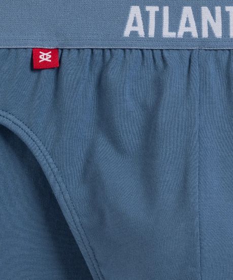 Трусы (5шт) мужские слипы спорт ATLANTIC, 5SMP-004, голубой + темно-синий + светло-голубой + темно-голубой + голубой