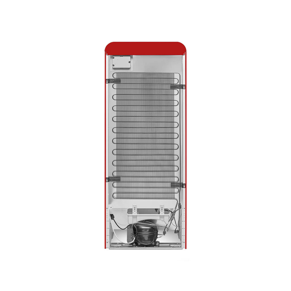 Холодильник однокамерный красный Smeg FAB28RRD5 сзади
