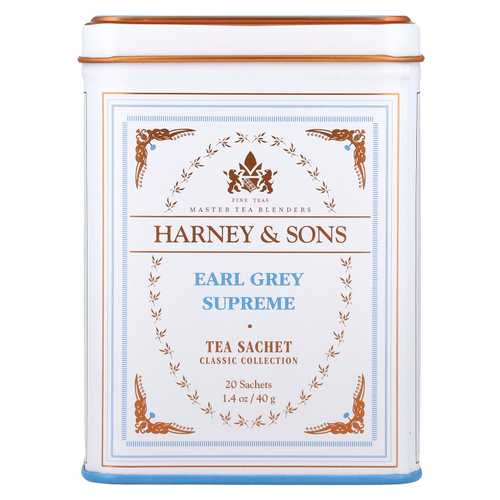Harney & Sons, Classic Collection, Earl Grey Supreme, 20 пакетиков, 40 г (1,4 унции)