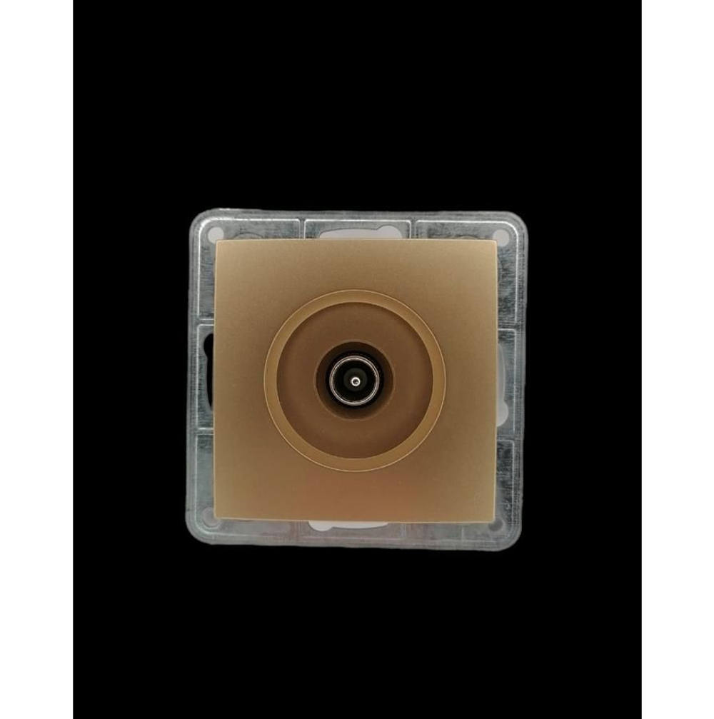 Розетка ТВ конечная Profitec Tesla шампань