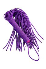 Сиреневый флоггер из веревки Theatre - 48,5 см. (Цвет: сиреневый)