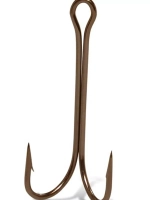 Крючки рыболовные (двойник) 8918 BZ №02 (2 упак по 10 шт)