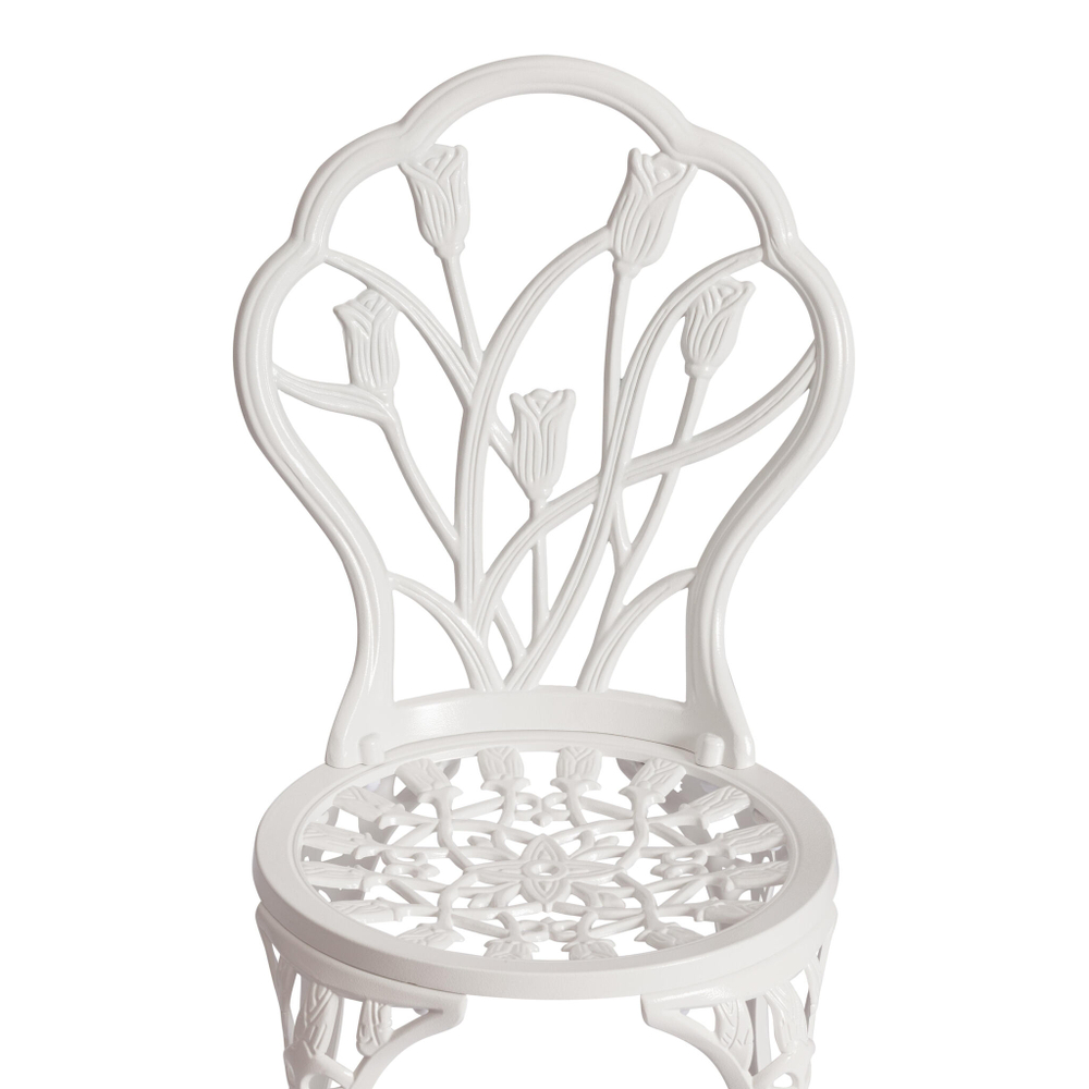 Комплект Secret De Maison Waltz of flowers (стол +2 стула) алюминиевый сплав, D60/H67, 52Х40Х89см, butter white