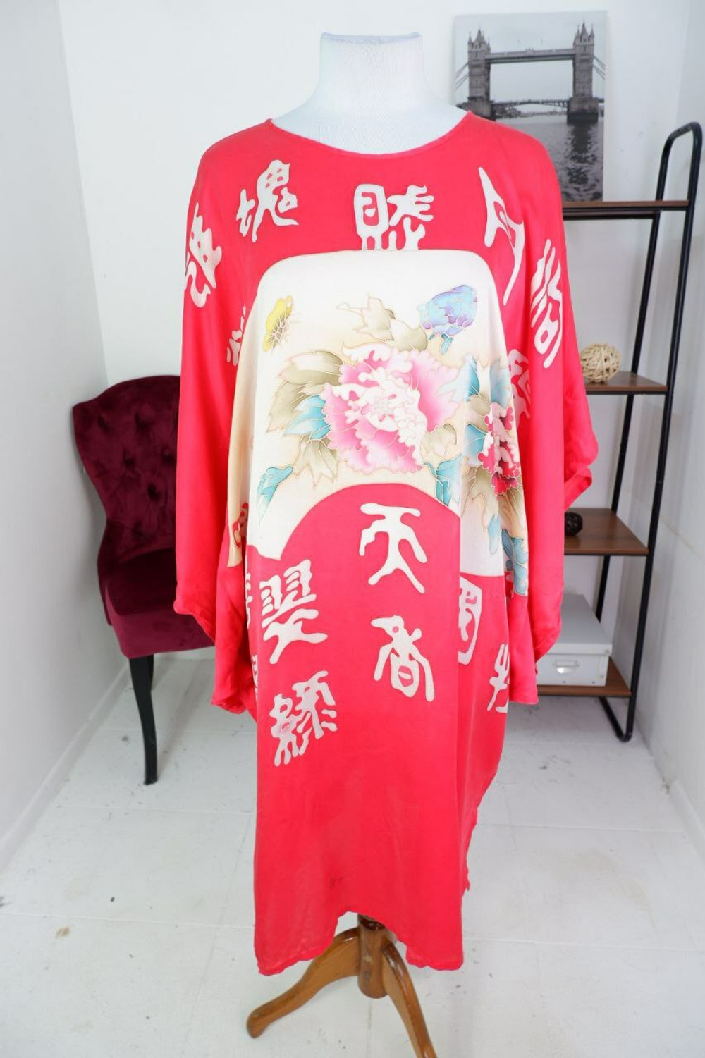 Платье свободное 50+ размер в восточном стиле