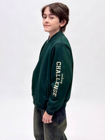 Бомбер трикотажный с начесом для мальчика 9-18 лет Fleur de Vie