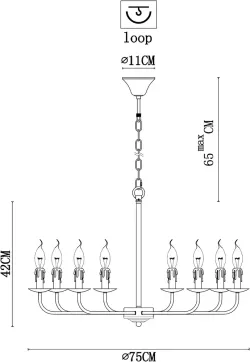 Подвесная люстра Arte Lamp