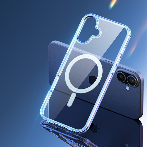 Усиленный прозрачный чехол с поддержкой MagSafe от Dux Ducis для iPhone 16, серия Clin Mag Series Case