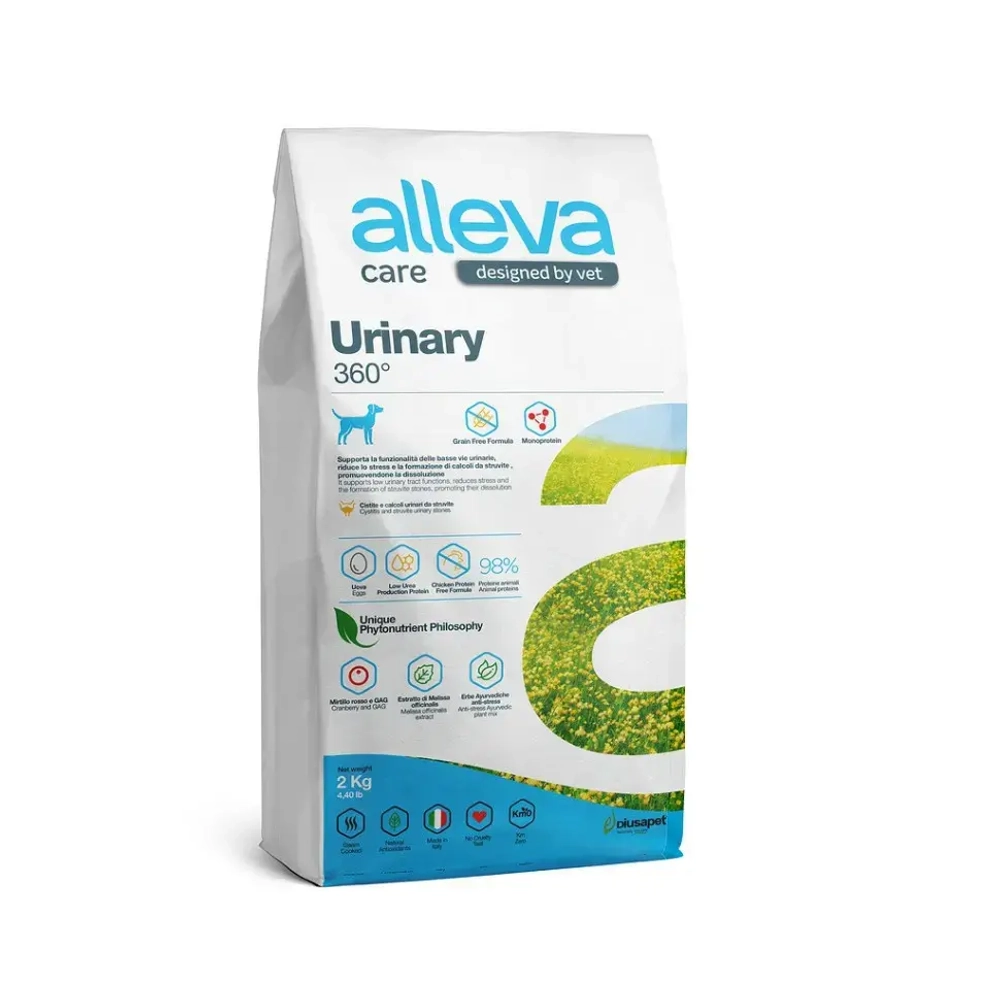 Alleva care dog adult urinary 360 сухой диетический корм для взрослых собак для растворения струвитных камней - 2 кг