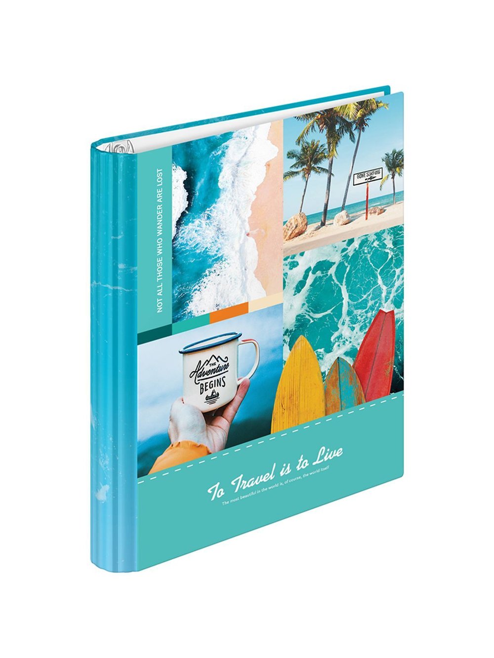 Тетрадь на кольцах А5, 120л. Путешествия, глянцевая ламинация (ТК120_39527)