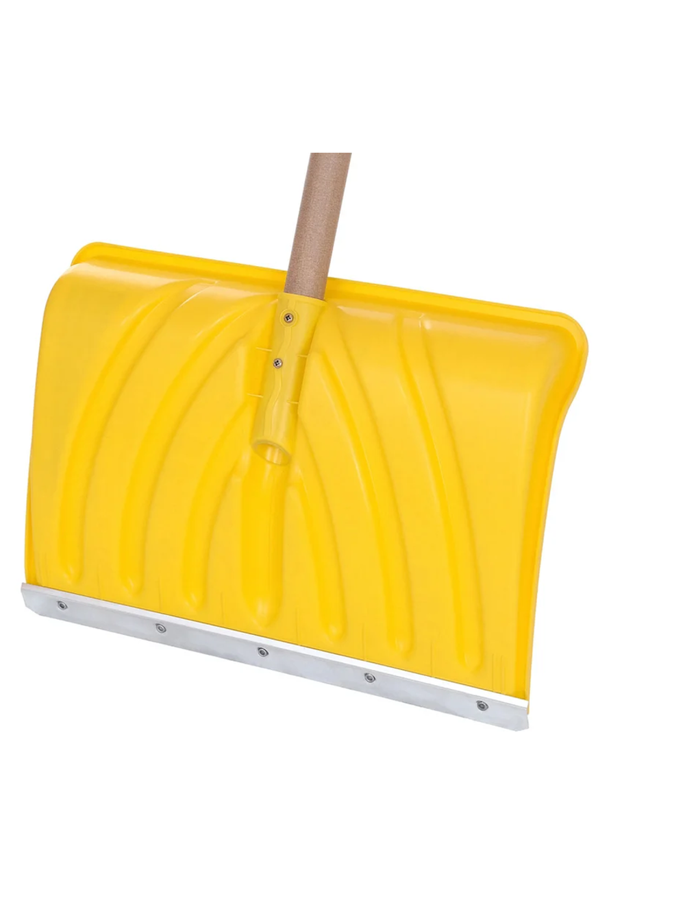 Снеговая лопата GIGANT GCI-08, усиленная, с U-образной планкой, с черенком