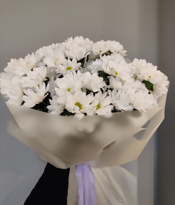 Букет из кустовой хризантемы "Облако"