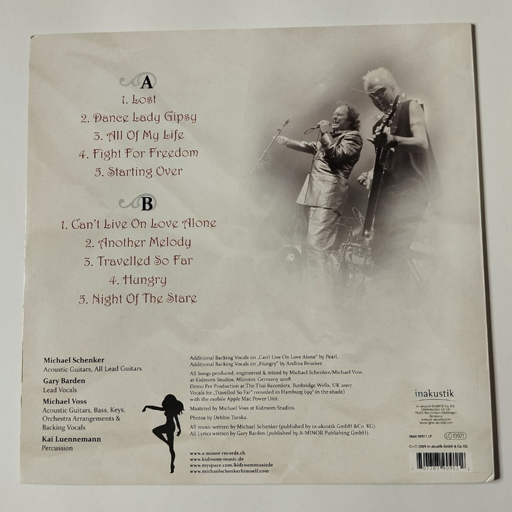 Винтажная виниловая пластинка LP Schenker Barden Acoustic Project, MSG Gipsy Lady (Germany 2011)