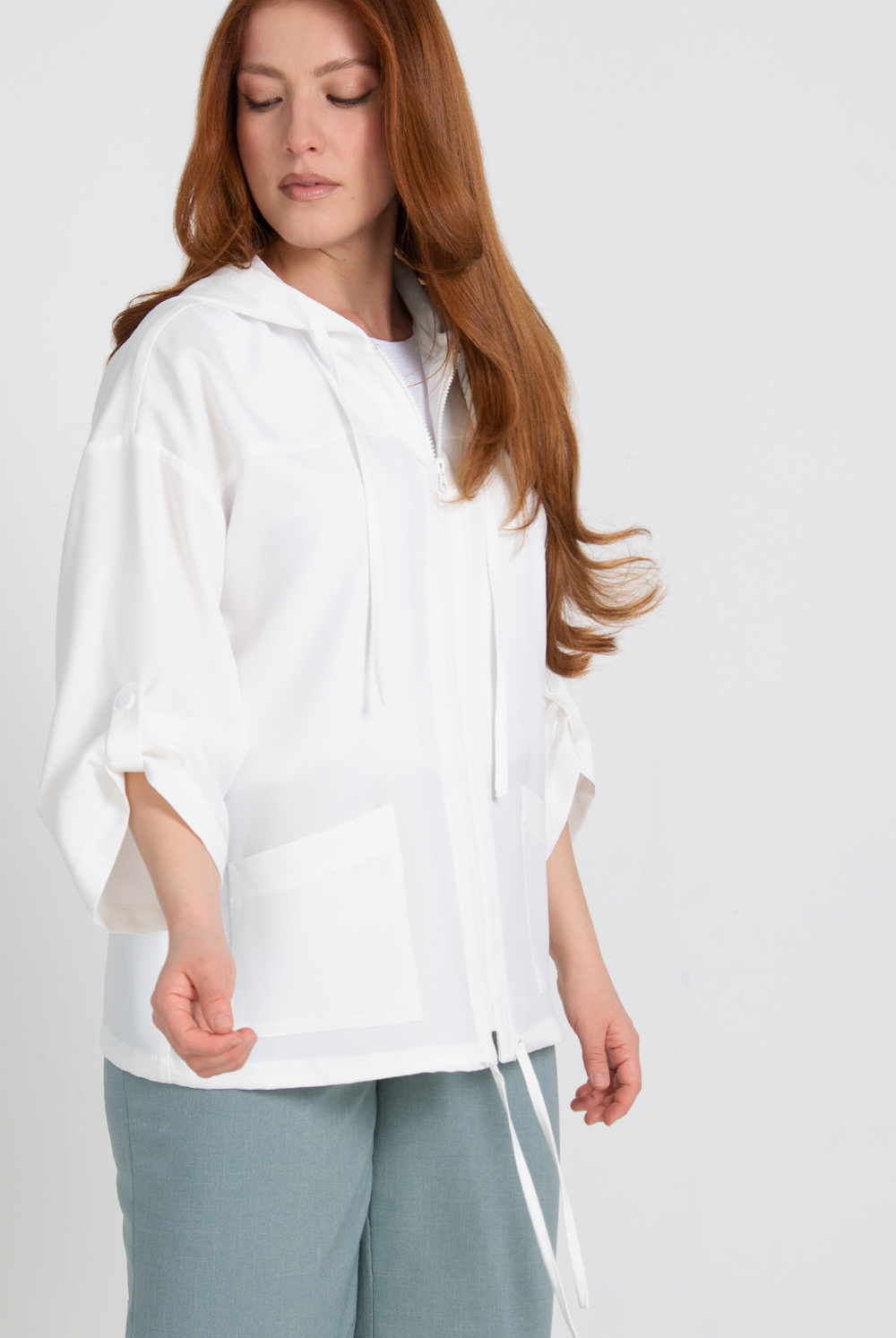 Жакет женский 4769з, бело-молочный #479БМ044769з