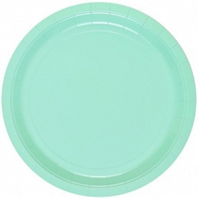 Тарелка пастель мятная 23 см