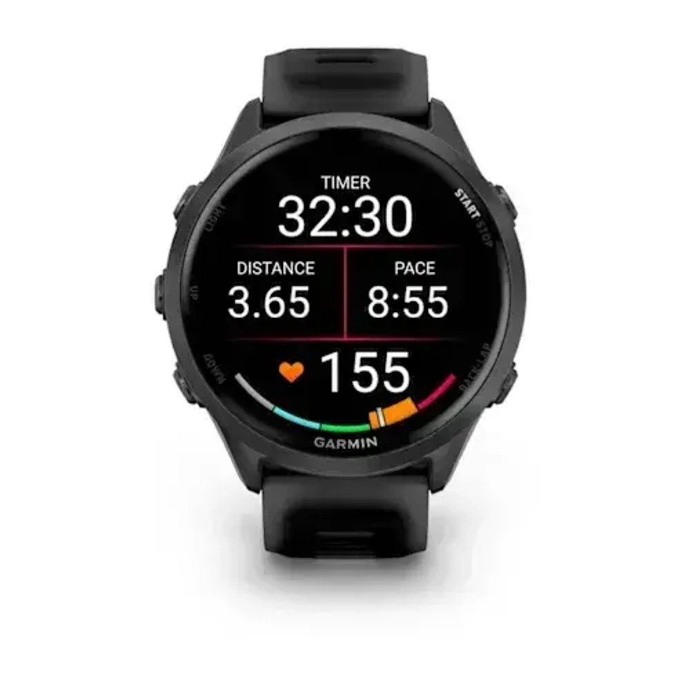 Умные часы Garmin Forerunner 570 - 47 мм сланцево-серый алюминий с черным ремешком